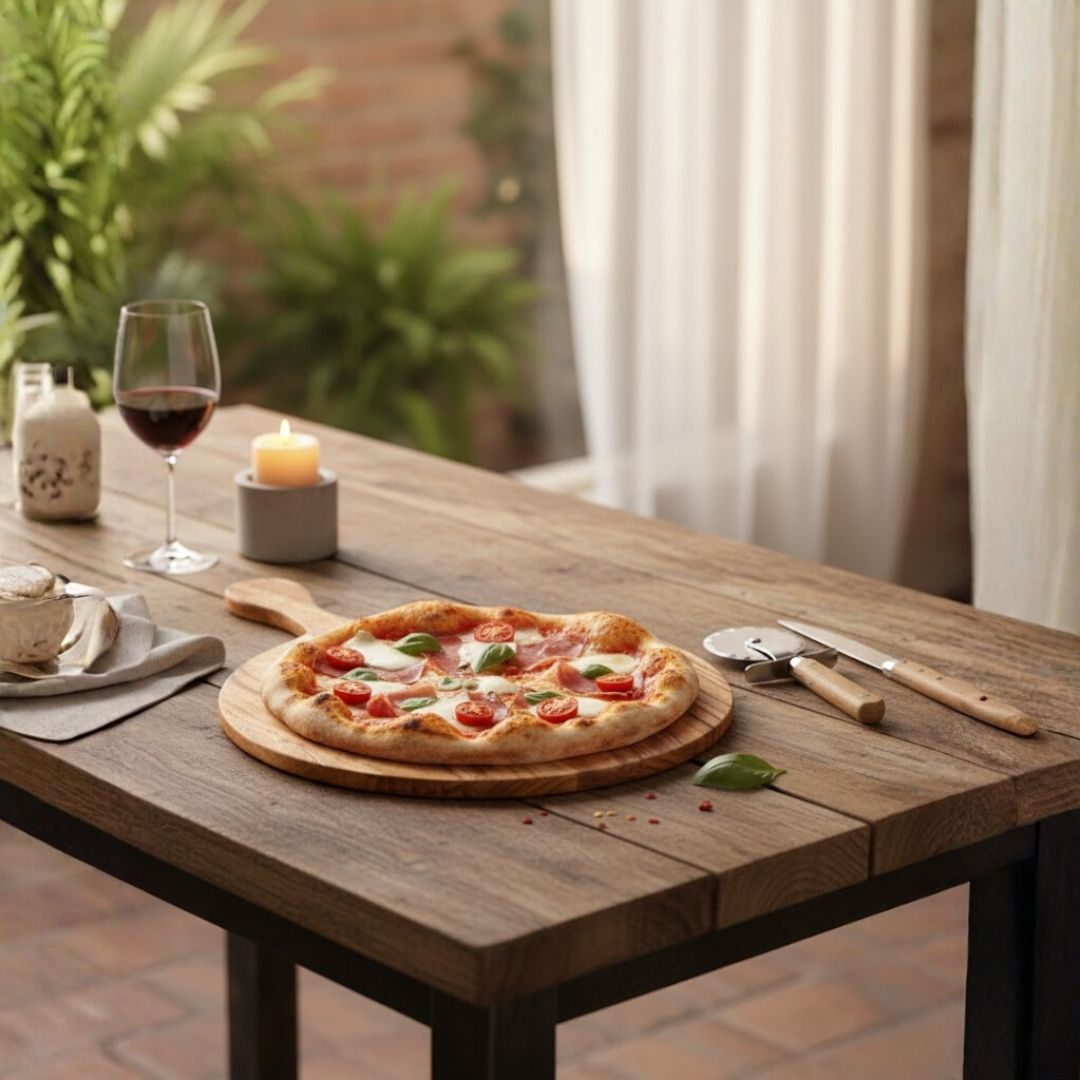 Handcrafted Wooden Pizza Bat for Culinary Excellence